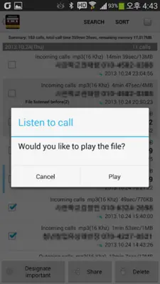 Automatic Call Recorder android App screenshot 5